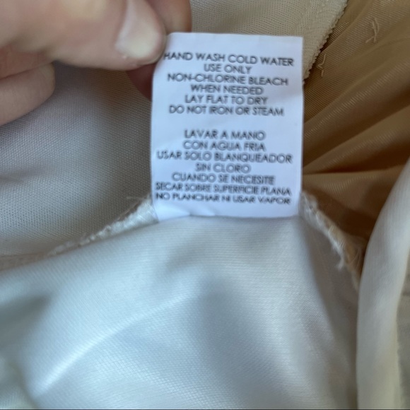 Speechless Champagne Colored Sleeveless Ruffled Sequined Dress - Size 12 - Picture 9 of 9